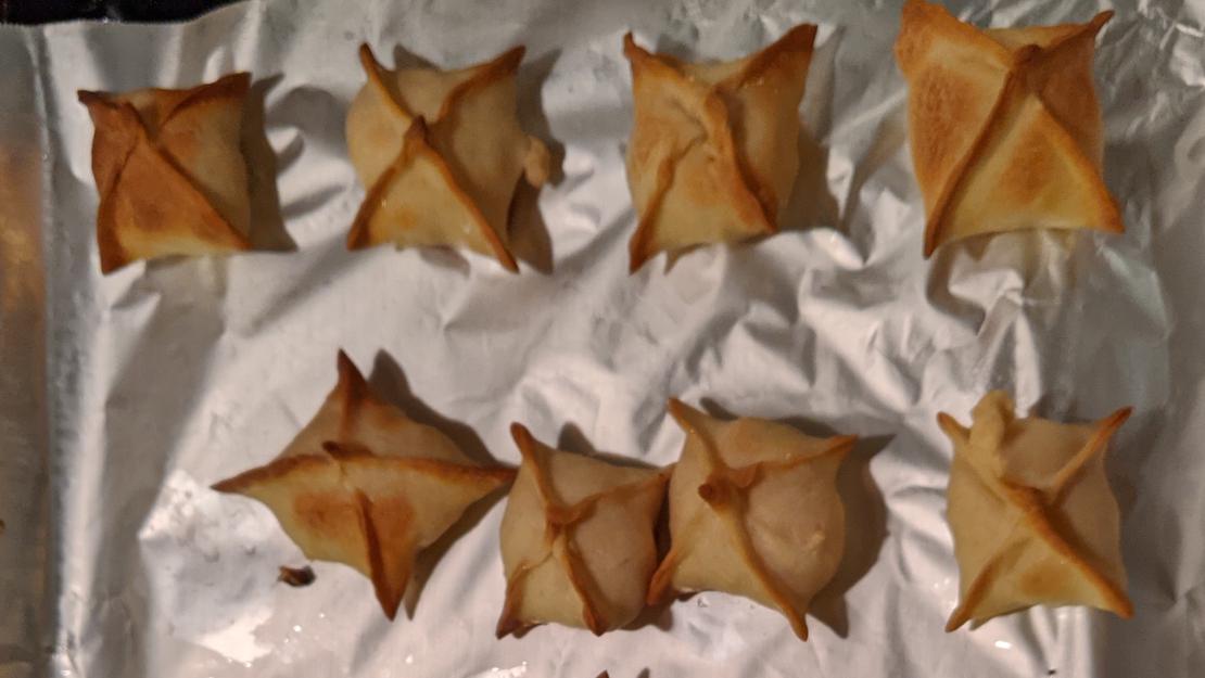 A picture of the Baked Crab Rangoon recipe.