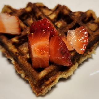 A picture of the Banana Oatmeal Waffles recipe.