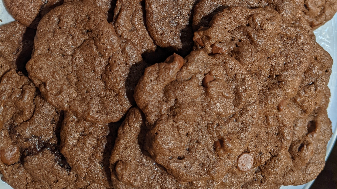 A picture of the Double Chocolate Chip Cookies recipe.