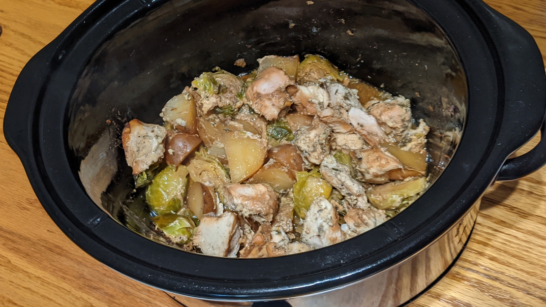 A picture of the Slow-Cooker Balsamic Chicken recipe.