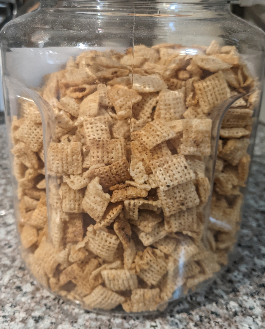 A picture of the Snack Mix recipe.