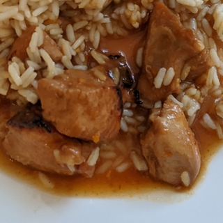 A picture of the Sticky Baked Chicken recipe.