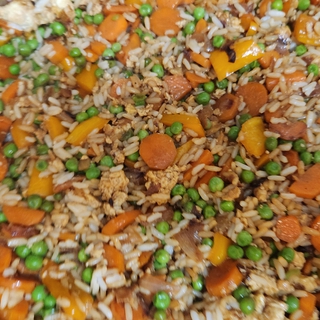 A picture of the Veggie Fried Rice recipe.